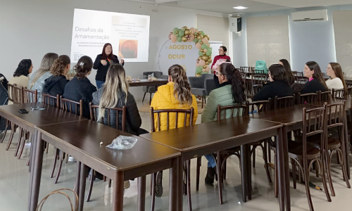 Cooperativa incentiva o aleitamento materno